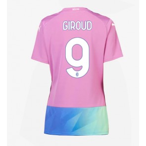 AC Milan Olivier Giroud #9 Replika Tredjetrøje Dame 2023-24 Kortærmet